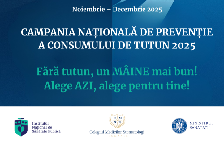 Campania națională de prevenție a consumului de tutun 2025 – România respiră curat!